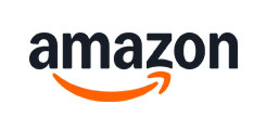 Amazon logo on a white background