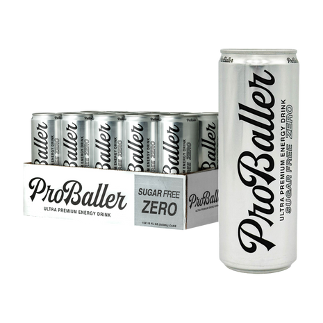 ProBaller Citrus Sugar Free Energy Drink Zero cans and case