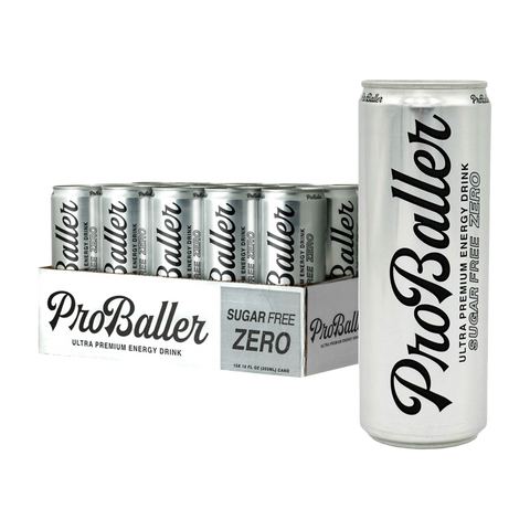 ProBaller Citrus Sugar Free Energy Drink Zero cans and case